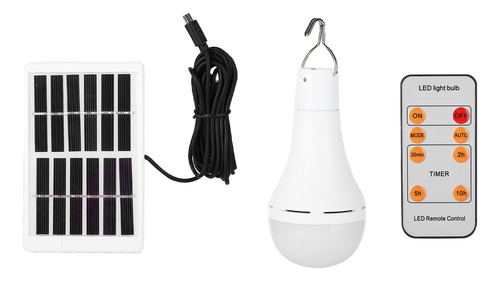 Bombilla Led Solar Inteligente De 9 W, Bombilla De Emergenci