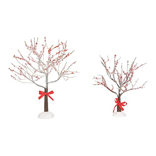 Village Accessories Crabapple Trees With Ribbons Juego ...