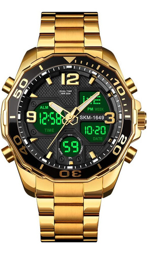 Reloj De Oro Militar Multiusos Para Hombre, Cronógrafo, Verd
