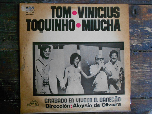 Tom-vinicius-toquinho-miucha En Vivo  Lp Promo Impecable
