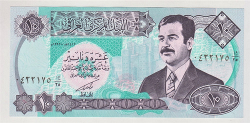 Billete Iraq 10 Dinar 1992 Pk81 Irak Unc (c85)