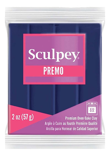 Sculpey Premo Polymer Oven-bake Clay, Ultramarine Blue Ton, 