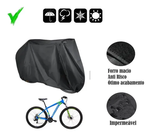 Capa P Cobrir Bicicleta Forrada Imperme vel Aro 24 26 29