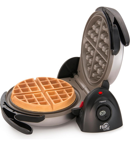 Wafflera Belga Presto Flipside Abatible De Ceramica Negra