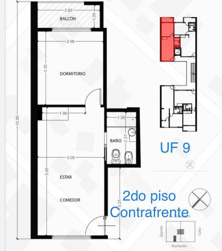 Imagen 5 de 8 de Depto De 2 Ambientes Con Balcon A Estrenar En Villa Luzuriaga