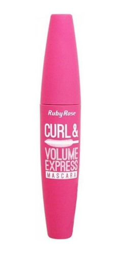 Imagem 2 de 2 de Máscara para cílios Ruby Rose Curl & Volume 9ml cor preto 1 unidade