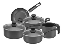 Comprar Conjunto De Panelas 08 Pçs Teflon Tampas De Vidro Promoção