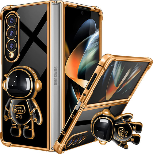 Funda Negra Con Astronauta Para Samsung Galaxy Z Fold 4 5g