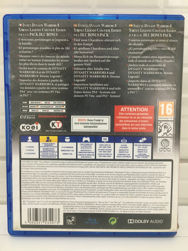 Jogo Dynasty Warriors 8 Complete Ed Xtreme Legends Ps4 (Usado)