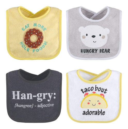 Juego De 8 Baberos Unisex Para Bebés Alimentar Dentición Y B