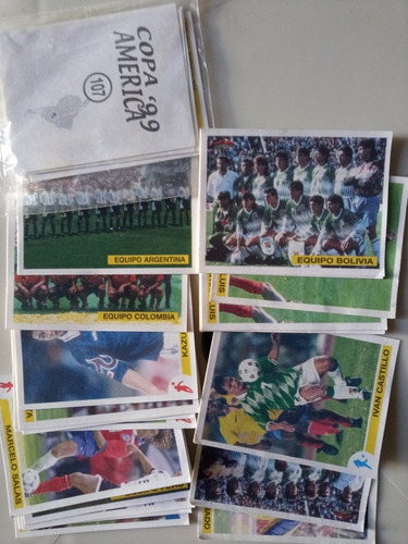 27 Figuritas Album Copa America 1999