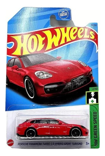 Hot Wheels Porsche Panamera Turbo Hybrid Rojo Green 2/10