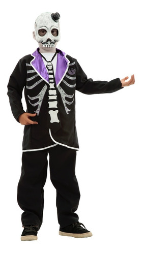 Disfraz De Catrín Para Niño Color Negro Catrín Purple Catrina Kids Disfraz Halloween Para Niños Colorido