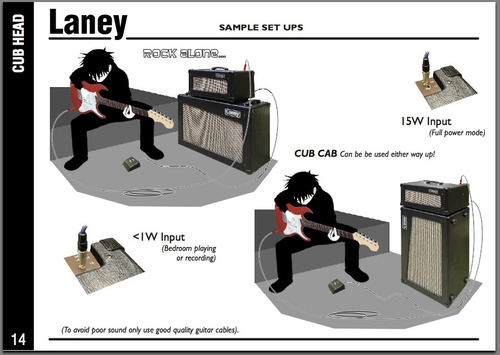 Laney Cub Head Amplificador Cabezal Guitarra 15w Valvular Fm