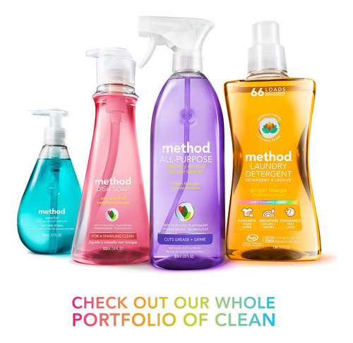 Jabón De Manos Method Gel Waterfall, 360 Ml, Paquete De 6, B