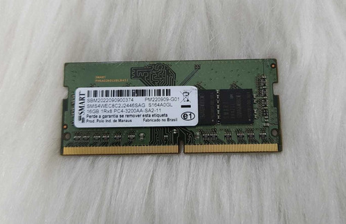 Memoria Smart Ddr4 16gb Notebook Pc4-3200aa 1rx8