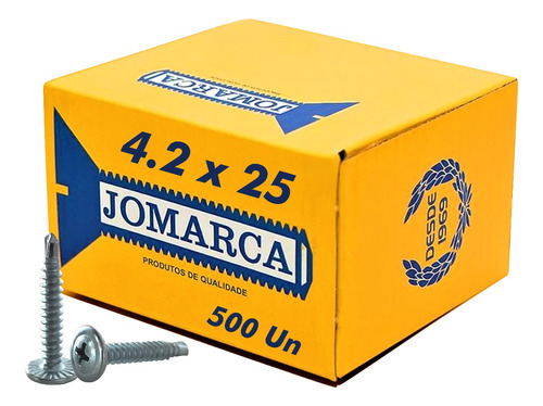 Parafuso Para Forro De Pvc Drywall Brocante 4,2 X 25 500 Pçs