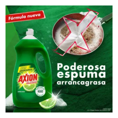 Jabón Líquido Lavatrastes Axion Limón 2.8 L