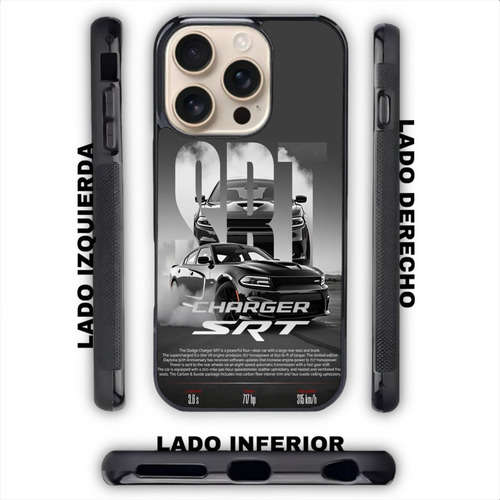 Funda Antigolpes Para Iphone Y Otros Charger Hellcat No.1 Negro Iphone 14 Plus