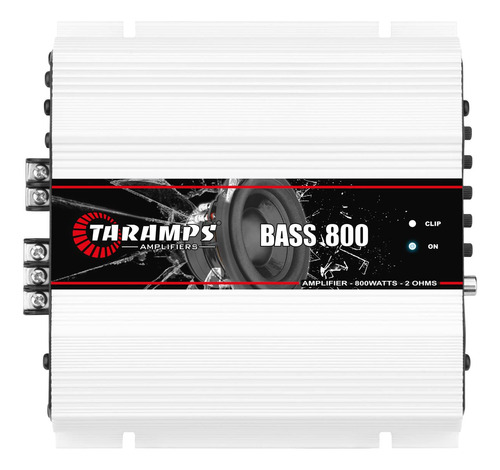 Amplificador Taramps Bass 800, 2 Ohmios, 800 Vatios Rms, 1 C