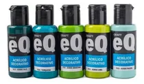 Comprar Acrílicos Eqarte  50ml  Pintura Acrílica Pack X 5 Unidades 