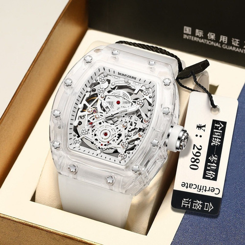 Reloj Luminoso Con Calendario Transparente Kimsdun 2015b