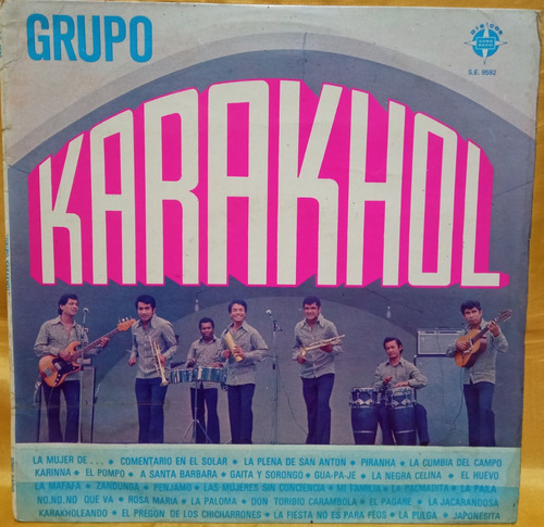 Fo Grupo Karakhol Lp Grupo Karakhol 1977 Peru Ricewithduck