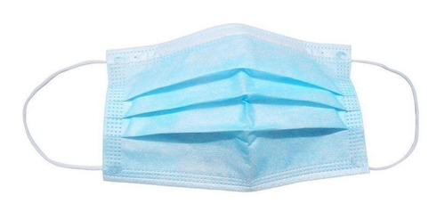 Tapaboca Con Elástico Celeste O Blanco ¡ Caja X 50 Unidades!
