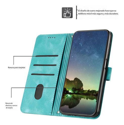 Funda Tipo Cartera Para Huawei Magic 5 Lite/8x/9x Lite Con Tarjetero, Protectora Agradable Al Tacto