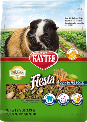 Alimento Kaytee Fiesta Cobayos 2,5 Lb / 1,13 Kg