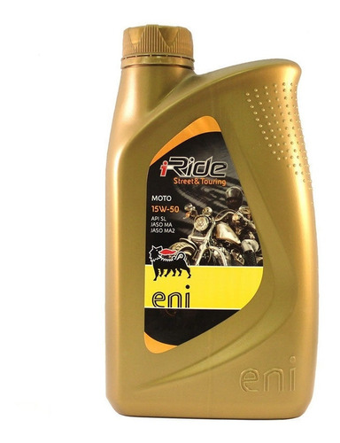 Aceite Para Moto 15w-50 4t Sintetico Eni Iride Gold Italiano