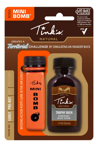 Tink's Trophy 100% Buck Orina | Botella De 1 Oz | Seuelo De