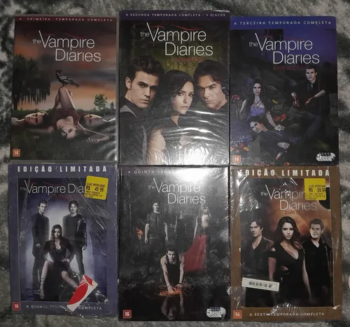 Box Dvd Série The Vampire Diares 1° Á 6° Temporada | Frete grátis