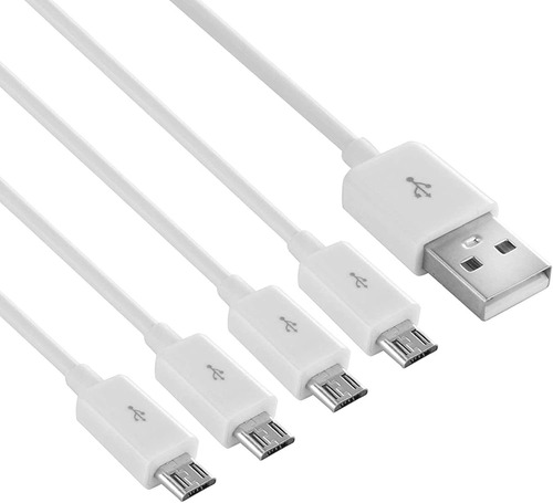 Multi Micro Usb Charging Cable, 4 In 1 Usb 2.0 A Male To 4 M