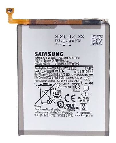 Bateria Compatible Con Samsung A71 A715 A81 Calidad Original