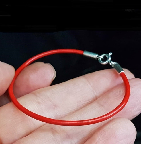 Imagem 9 de 9 de Pedras - Pulseira (1v) Unissex, Couro 2mm E Prata, Cód372p26