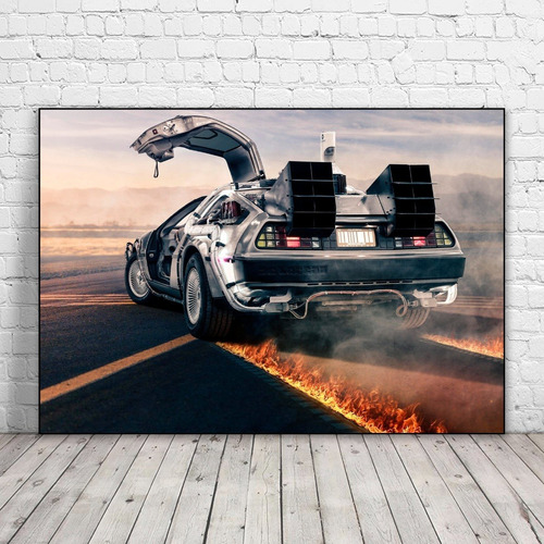 Cuadro Decorativo Delorean Volver Al Futuro