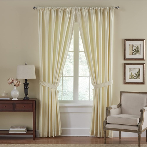 Elrene Home Fashions Versailles Faux-silk Room-darkening Cur