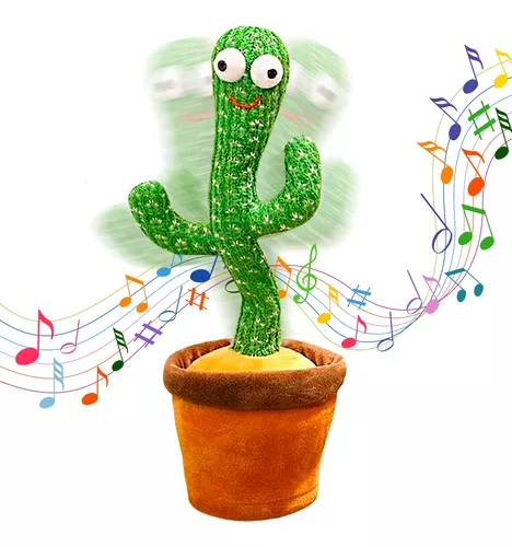 Cactus Bailarín Peluche Felpa Juguete Para Niños Recargable