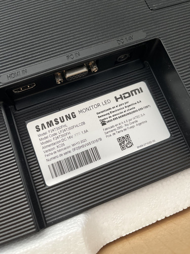 Monitor Samsung T35f 24 En Caja Original Negro (Usado)