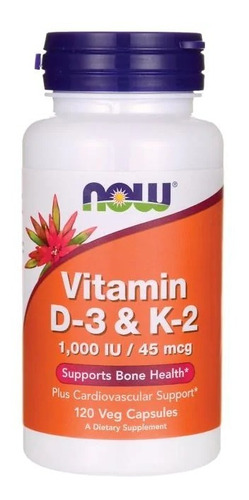 Vitamina D3 Y K2 - 120 Cápsulas Vegetarianas