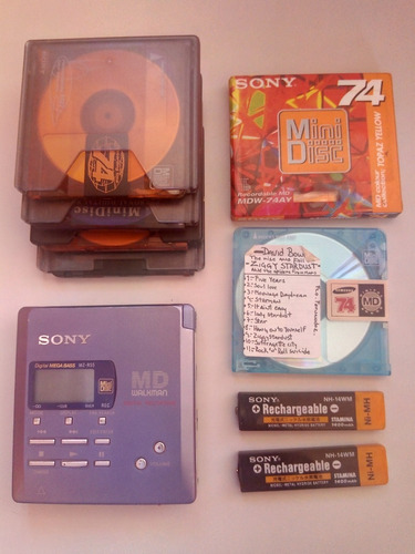 Walkman Md Sony Y 6 Discos