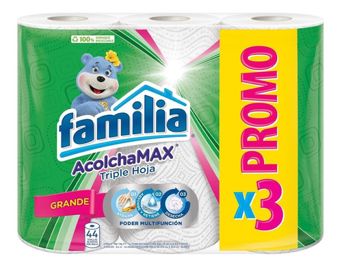 Toallas Desechables Cocina Familia Acolchamax 3 R X44h