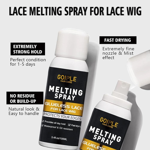 Lace Tint Spray Para Encaje Peluca Encaje Derretimiento Y So