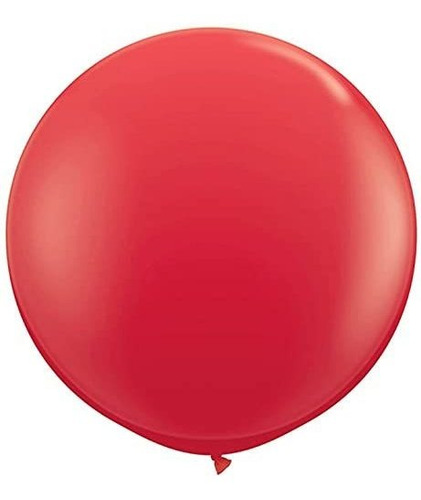 Pmu Globos De 36 Pulgadas Partido-tex Red Latex Premium Emba