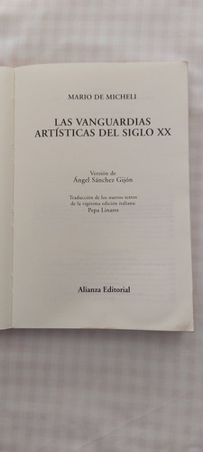 Las Vanguardias Artísticas Del Siglo Xx (Usado)