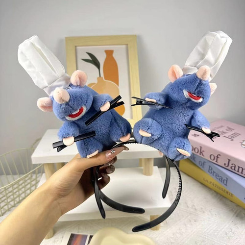 Peluche Vincha De Remy Ratatouille Importado Azul Acero