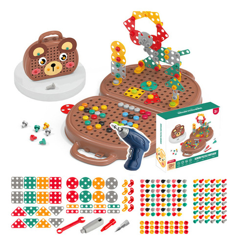 Kit De Herramientas Toolbox Drill Playing Kids, Caja Con Tor