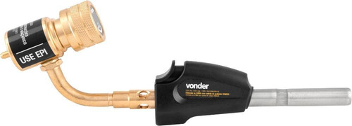 Maçarico Giratório 360° Para Gás Mapp Inox E Bronze Vonder