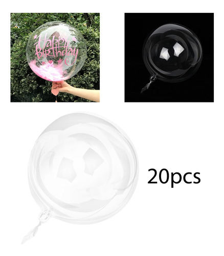 20x Balões Bobo, Balões Bobo Bubble 13 Polegadas